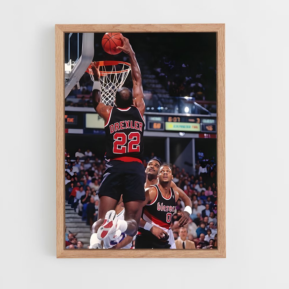 Poster Clyde drexler – affiche Basketball (vue 4)
